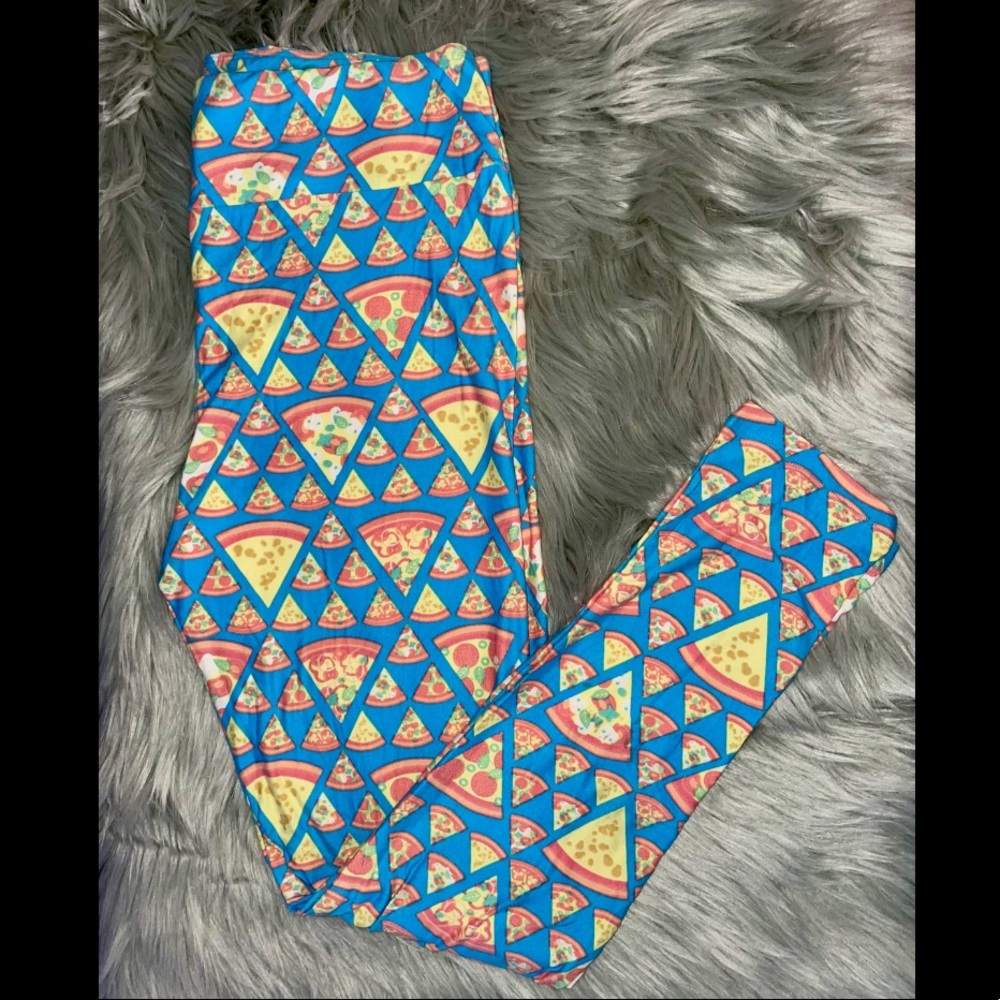 🍕RARE🍕 LuLaRoe PIZZA Leggings TALL & CURVY
